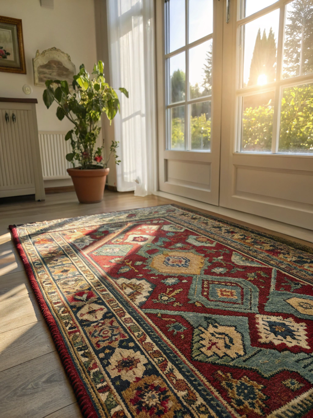 Imperial Hereke Pure Silk Masterwork restored state