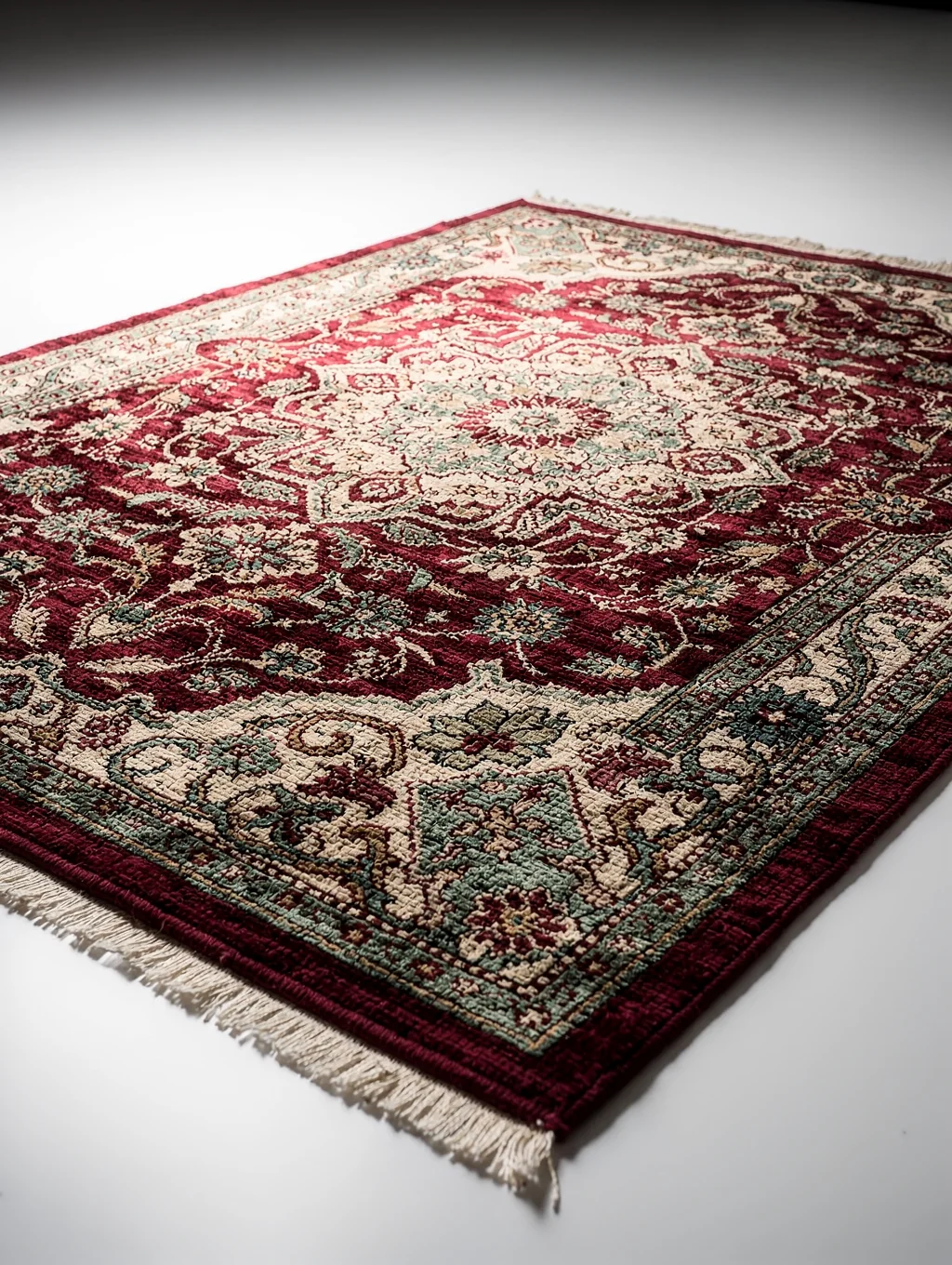 19th Century Tabriz Medallion initial state before cleaning